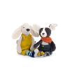 PELUCHE CHIEN JAUNE PILOU "série Puce & Pilou"