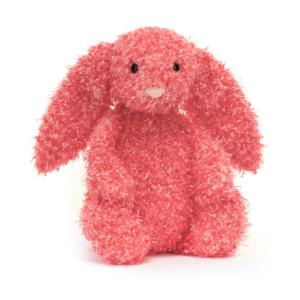 PELUCHE LE BEAU LAPIN ROSE DE NOËL