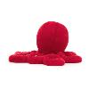 PELUCHE LE GRAND POULPE COLORIS ROUGE CRANBERRY