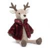 PELUCHE RENNE EN MANTEAU DE FOURRURE 