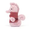 PELUCHE HIPPOCAMPE HABILLÉE D'UN PULL